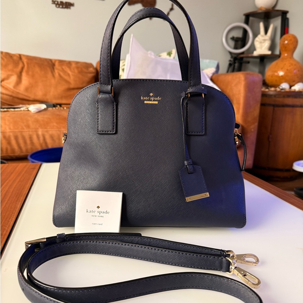 SOLD Kate Spade ♠️ Navy blue purse - Picture 8 of 15